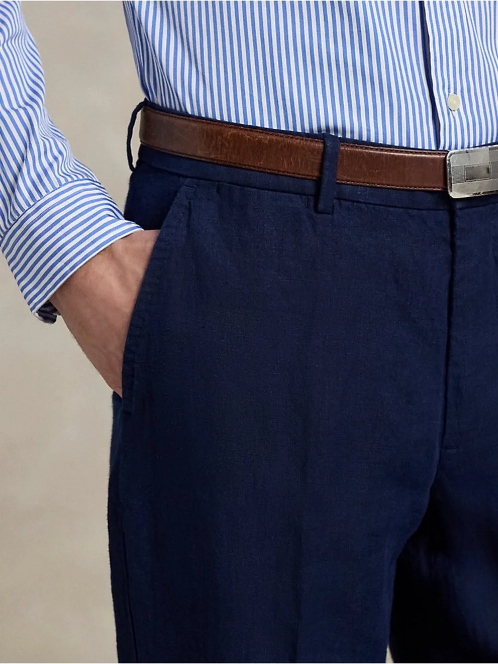 POLO RALPH LAUREN Preston Fit Linen Slacks Pants Size 40 X 30